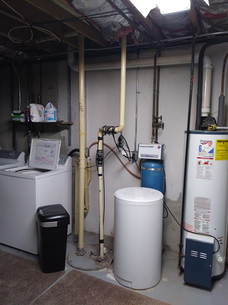 The plumbing setup